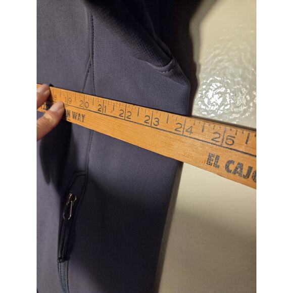 The North Face TNF Apex Gray Softshell Jacket Mens Size Large Full Zip Outdoors - Picture 9 of 10